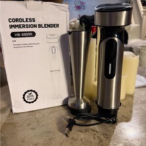 Cordless Immersion Blender HB-8809R - Stainless Steel